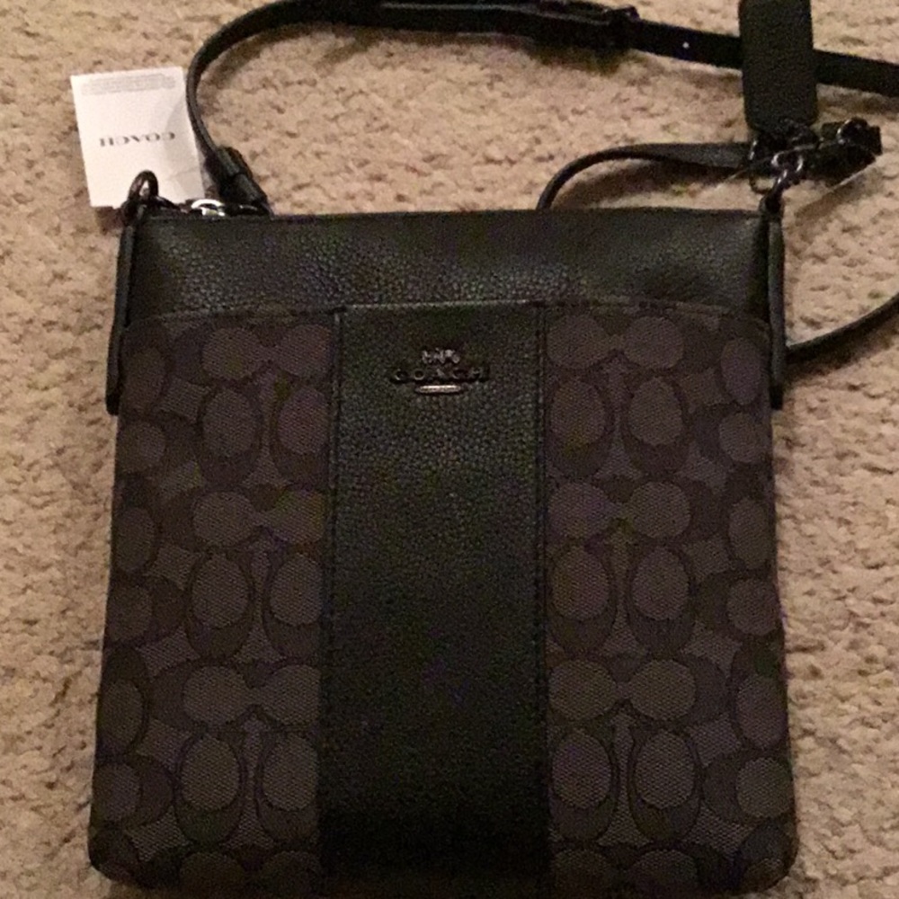 Coach black kitt signature jacquard crossbody - Picture 6 of 10